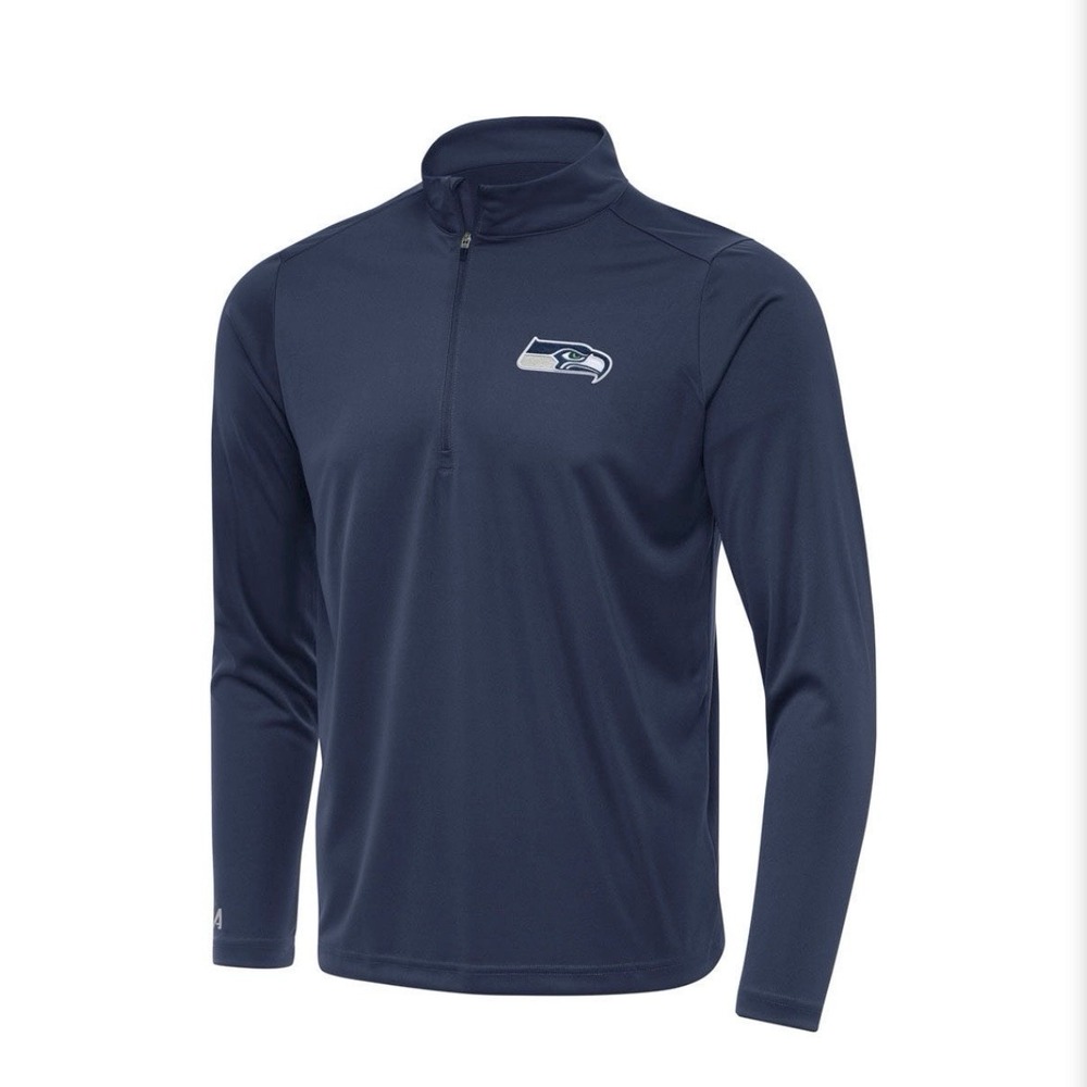Seattle Seahawks NFL 1/4 Zip Pullover Performance Shirt Size 3XL